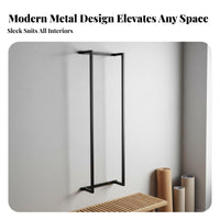 Space-Saving Wall Mounted Exercise Mat Rack Large Capacity Exercise Mat Storage Holder Long-Lasting Foam Roller Wall Rack Heavy-Duty for Fitness Center