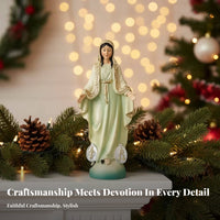 Carved Hand-Painted Figurine Tabletop Figurine Decorative Robed Figure for Desktop Display