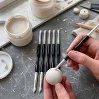 5-Piece Silicone Pen Set for Nail Art, Clay Sculpting, and Crafting