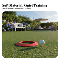 Portable Putting Cup Realistic Feel Portable Golf Practice Hole Lightweight Putting Practice Loop for Beginners, Experienced Golfers