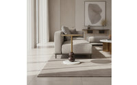 Side Table with Pedestal Base Sculptural Pedestal Side Table Minimalist Furniture for Living Room, Reading Corner, Lounge