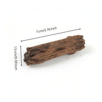 Tree Stump Ornament Realistic Log Section Textured Landscape Piece for Collectors