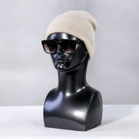 Mannequin Head with Shoulders Reflective Male Mannequin Head Smooth for Countertop Displays