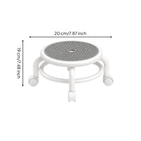 Low Rolling Stool Easy to Clean Low Stool with Wheels Furniture Breathable Mobile for Adults, Entryway, Living Room