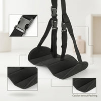 Hanging Footrest Sling Portable Footrest with Adjustable Strap Foot Sling Foldable Leg Rest Multi-Position for Travelers