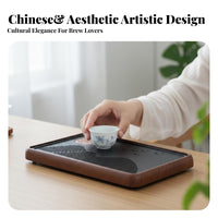 Water-Storing Tea Board space-saving Design Tableware Easy to Clean for Individuals