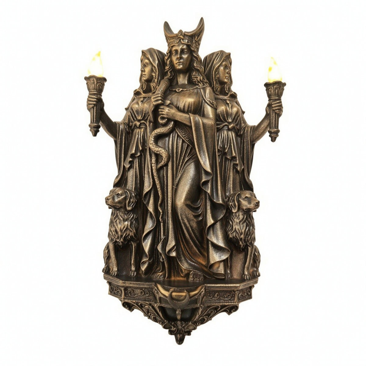 Gothic Sculptural Sconce Fantasy-Inspired Decorative Sconce Rustic Wall Light Fixture Organic for Entryways