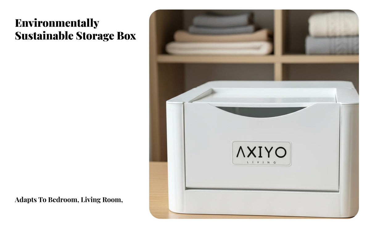 Trendy Design Stackable Storage Box with Doors Large Capacity Two-Way Reach Storage Container Easy Assembly Plastic Organizer with Lids Complimentary for Homeowners, Apartment Dwellers, Kids Room, Bedroom, Closet, Office