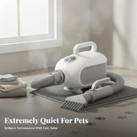 Pet Hair Blower Adjustable Temperature Control Pet Grooming Force Dryer Low Noise Canine Grooming Blower for Professional Groomers