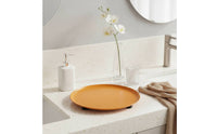 Metal Tray with Feet Low-Profile Decorative Metal Tray for Countertop