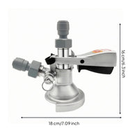 Stainless Steel Keg Coupler Metal Housing Keg Dispenser Black Beverage Equipment for Dispensing System