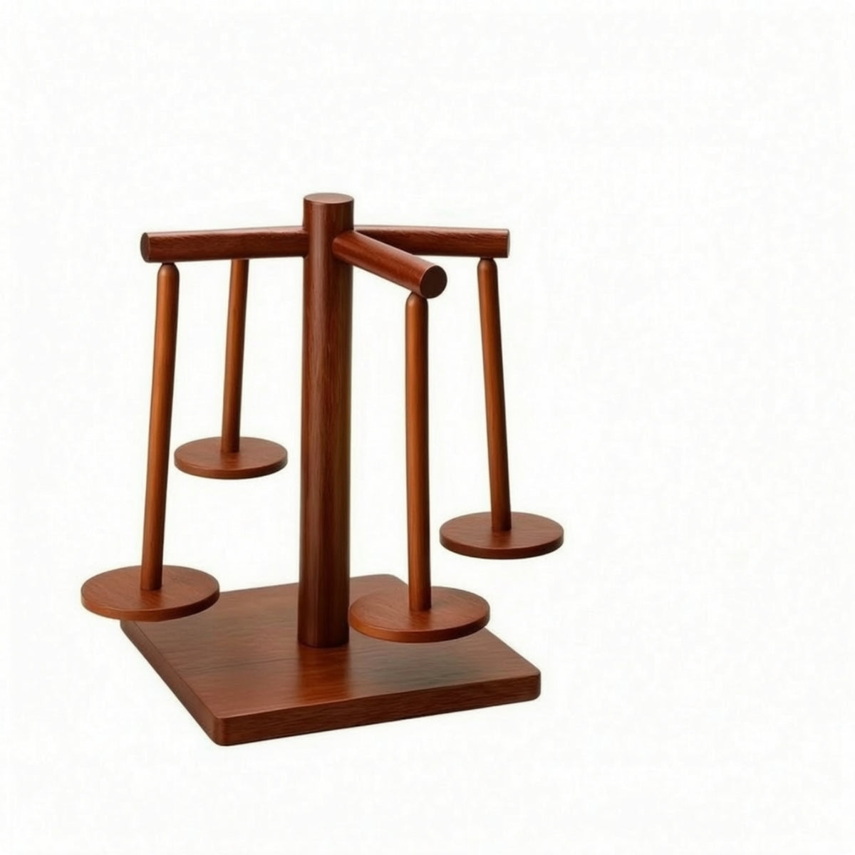 Wooden Yarn Holder with Rotating Arms Tangletangle-Resistant Yarn Holder with Spindles Organizer Tabletop Craft Tool Stable
