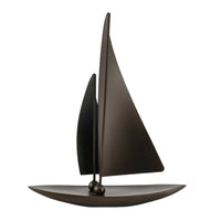 Sailboat Sculpture Sculptural Sailboat Ornament Slim for Office Desk, Model Room
