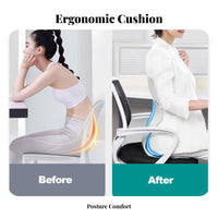 Ergonomic Back Support Cushion Breathable Support Pillow Portable Office Chair Backrest for Students, Classroom
