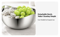 2 Pieces Scalloped Rim Stainless Steel Sauce Bowl Smooth Finish Stainless Steel Sauce Dish Small Portions Sauce Bowl Easy to Clean