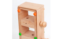 Wooden marble track Toy Tall Rectangular Marble Track Set Problem Solving for Children