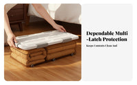 Flat Rolling Box Lowheight Design Underbed Bin long-lasting Build for Dorm Room