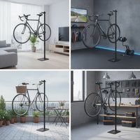 Space-Saving Vertical Cycle Stand Freestanding Vertical Bike Rack Stable Bike Storage Rack Secure for Workshop