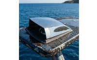Marine Intake and Exhaust Cowl Ventilator Hooded Vent with Stainless Steel Cover Rectangular Air Outlet Cover for RV Builders, Boats