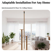 Adjustable Height Floor-to-Ceiling Cat Pole System Multi-Level resting spotes Floor-to-Ceiling Cat Pole Sisal clawing Surfaces Pet Furniture Sturdy Construction for felines, Apartment Dwellers, Indoors, Living Room, Bedroom