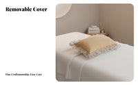 Removable and Washable Beauty Salon Pillow Breathable Small Rectangular Pillow Ergonomic Support for Spa Clients, Adults, Massage Room, Home