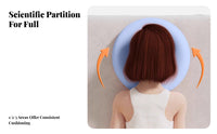 Breathable Beauty Bed Pillow Washable Face down Pillow Soft Support for Beauticians, Stomach Sleepers, Spa, Home, Travel