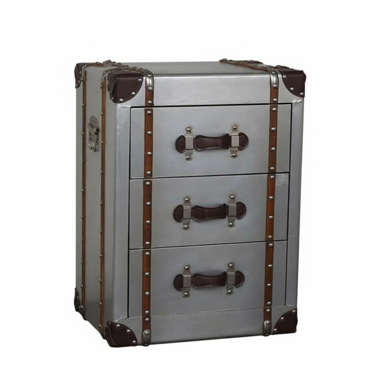 Vintage Freestanding accentuate Cabinet sturdy Construction Stacked Luggage Chest Sturdy Bedside Table utilitarian Look for Interior Decorators, Residents, Students, Bedroom, Living Room, Entryway, Home Office