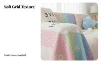 Year-Round Use Tasseled Furniture Throw Machine Washable Rainbow Stripe Sofa Blanket Easy to Install Couch Protector Soft & Breathable for Pet Owners, Homeowners, Decor Enthusiasts, Living Room