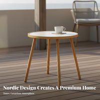 Weather Resistant Woven Rope Dining Set Long-Lasting Rope Weave Garden Furniture Comfortable Seating Outdoor Table and Chair Set Easy to Clean for Hotel Managers, Business Owners, Resort, Courtyard, Backyard, Porch