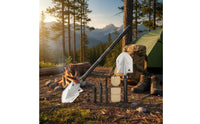 Compact Folding Shovel Heavy Duty Multifunctional Survival Shovel Adjustable Portable Survival Spade With Carry Bag for Campers, Hikers