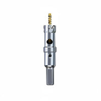 Fast Drilling Alloy Hole Saw Bit Multi-Material Metal Hole Cutter Heavy Duty Power Tool Accessory Three Blade Design for Woodworkers
