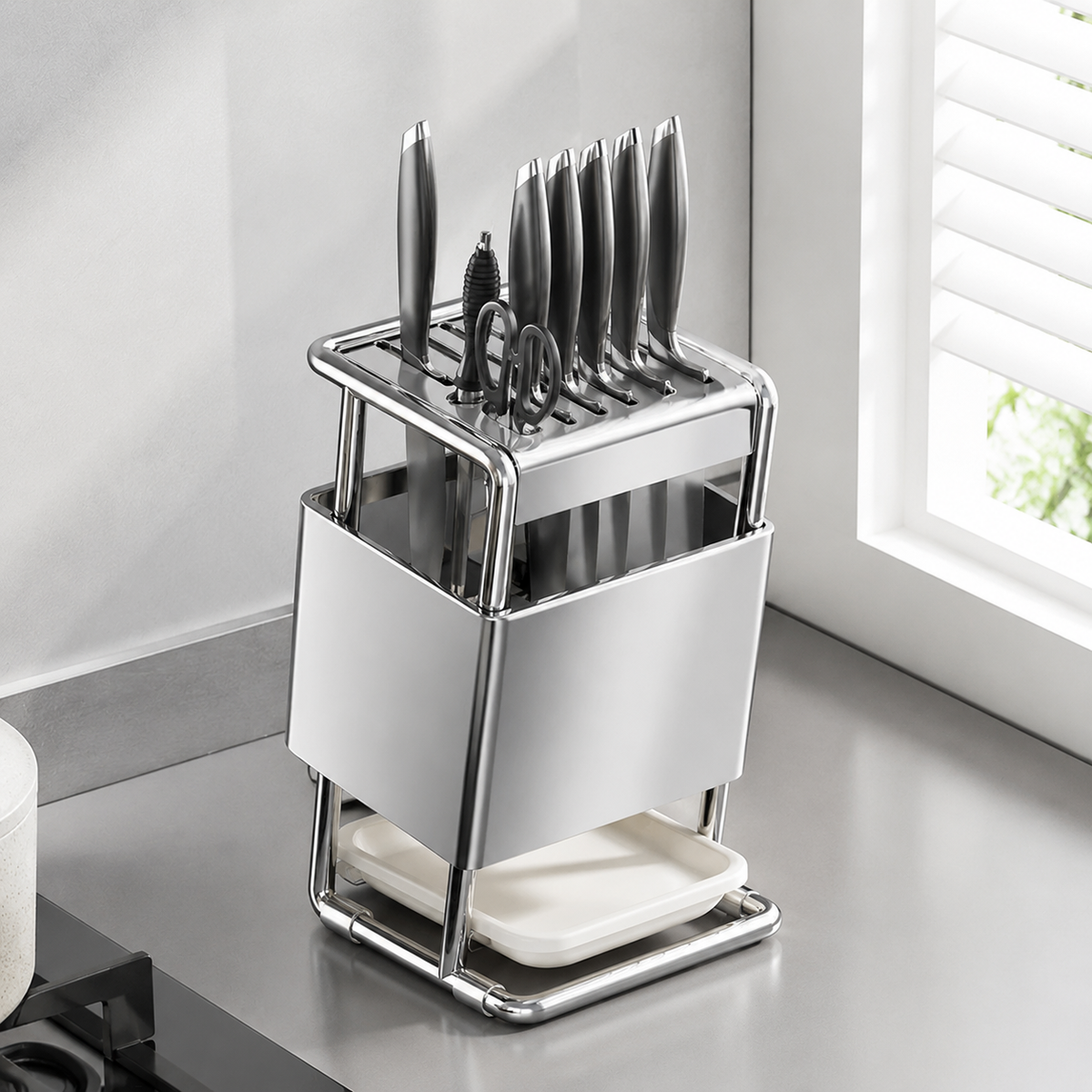 knife block and utensil holder