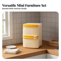 Realistic Design Dollhouse Room Furniture Cute Design Miniature Furniture Set Develops Creativity for Doll Collectors, Hobbyists, Dollhouses
