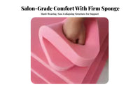 Anti-Collapse Salon Pillow Firm-Density Foam Core Eyelash Extension Pillow Breathable Hole Design Spa Headrest Cushion for Beauty Salons, Spas