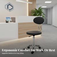 Armless Task Chair with casters Minimalist Design Armless Rolling Chair Ergonomic spinerest Office Furniture for Students, Teens, Study Room, Bedroom