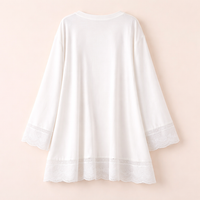 Tunic Tops for Women with 3D Geometric Print Design, Long Sleeve Ladies for Airy Comfort, Loose Fit Casual Wear, Plus Size Range to 7XL