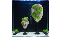 Buoyant Aquatic Pet Habitat Rock Realistic Look Artificial Buoyant Island Aquatic Pet Fish Habitat Decoration Lifelike