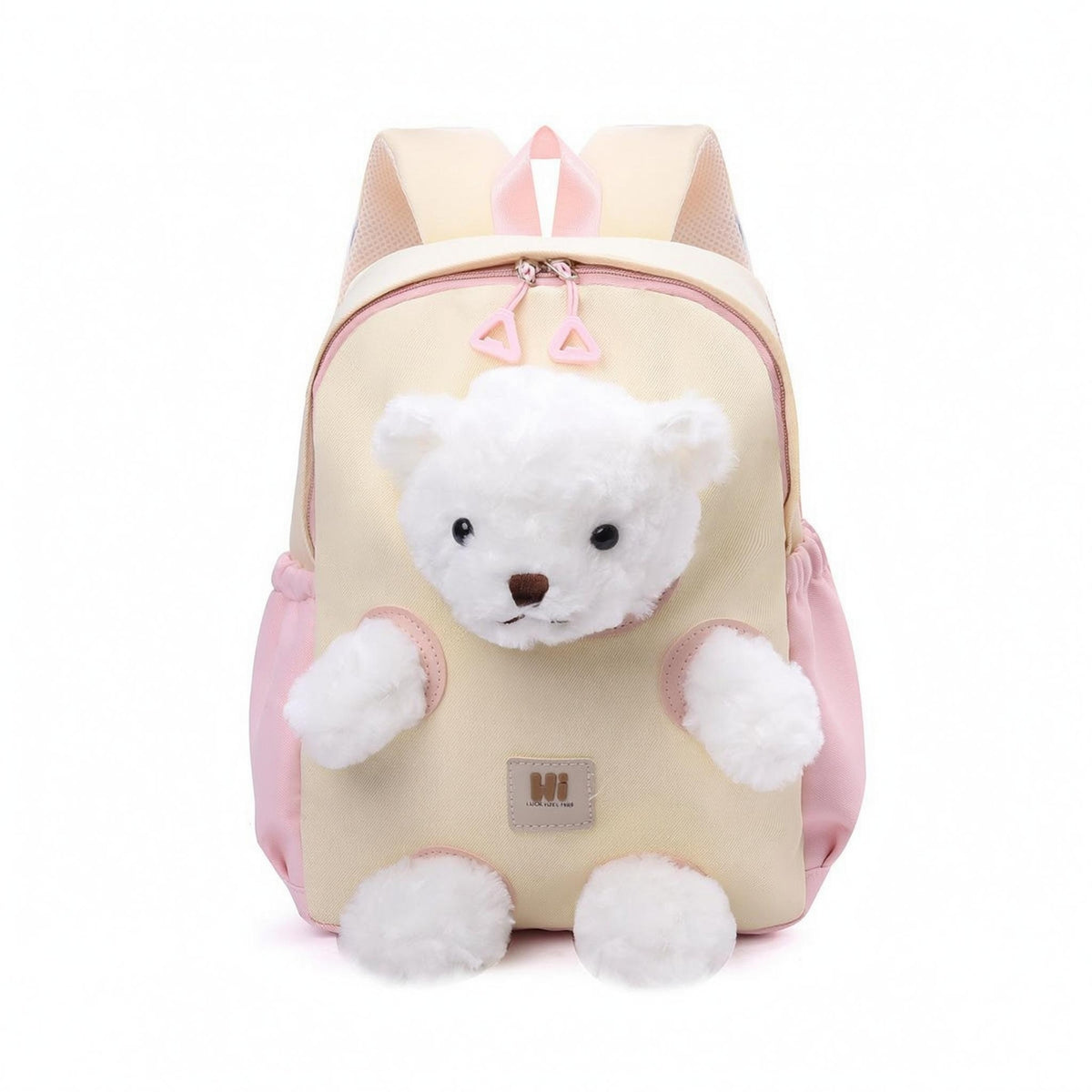 Padded Straps Soft Bear Backpack Side Pockets Bear Backpack Top Handle Children'children'children's Bag Front Zipper