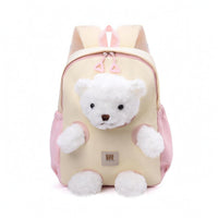 Padded Straps Soft Bear Backpack Side Pockets Bear Backpack Top Handle Children'children'children's Bag Front Zipper