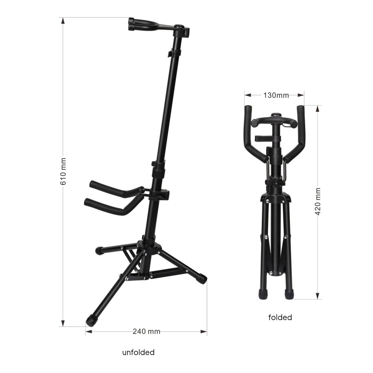 Padded Protection Ukulele Stand Violin Stand for Musicians