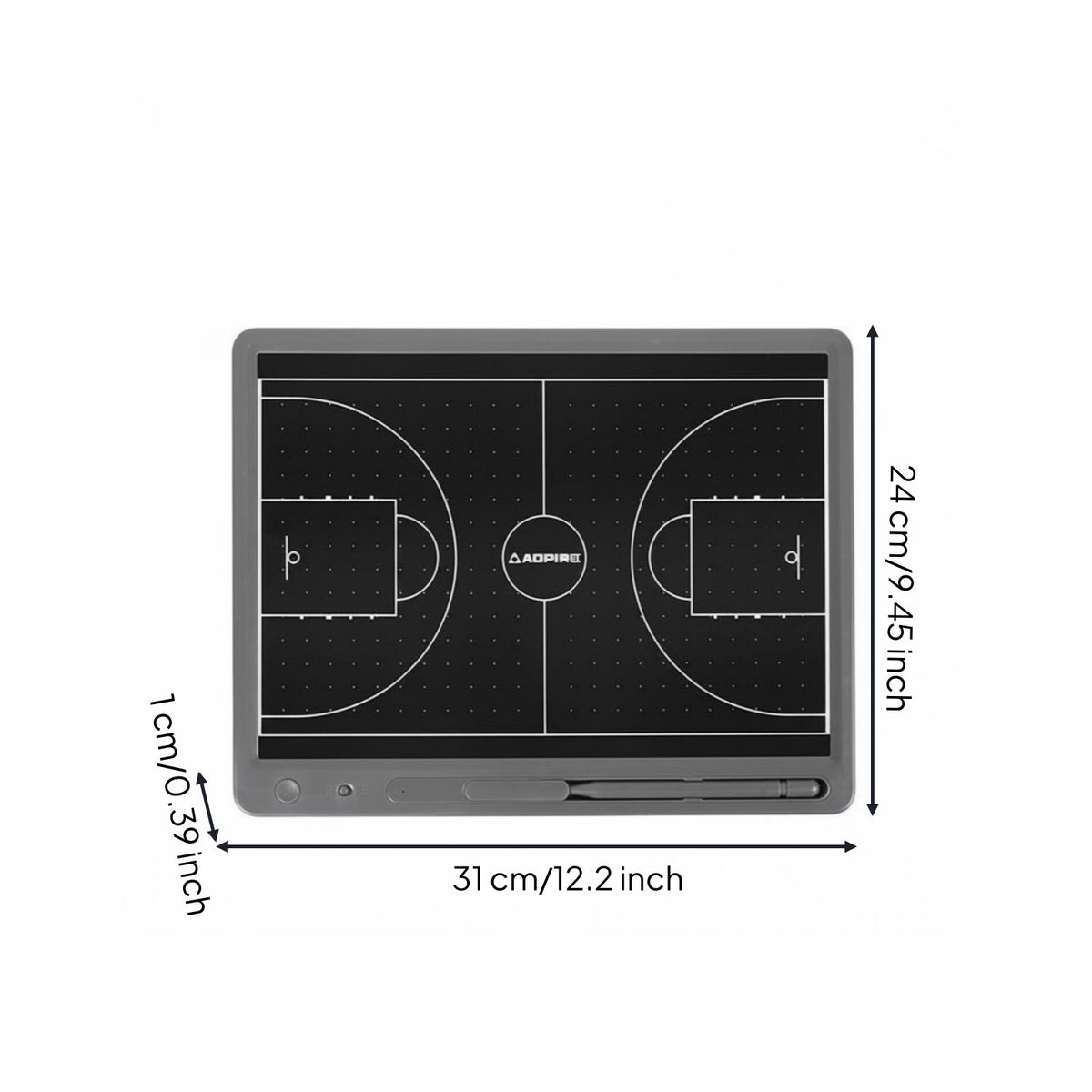 Lightweight & Portable Electronic Board Sturdy Construction Electronic Coaching Board Single-Key Erase for Training, Courtside