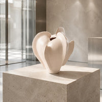Irregular Vase Artisanal Irregular Form Geometric Vase Easy to Clean Decor Item for Model Home