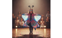 Wing-Shaped Butterfly Wings Cape with Headband Colorful Butterfly Wings Costume with Headband Lightweight Comfortable for Children, School Performances