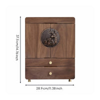 Vanity Drawer Organizer Easy to Clean Wooden Makeup Box for Dresser