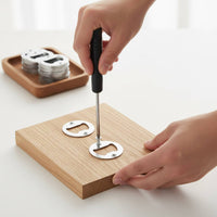 50 Bottle Opener Hardware Kit Includes Screws and Screwdriver DIY Bottle Opener Hardware Craft Supplies for Woodworkers, Crafting