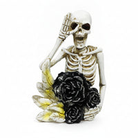 Skeleton Figurine Gothic Skeleton Decor Freestanding for Mantel
