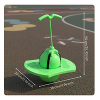 Anti-Explosion-Proof Platform Jumping Ball Indoor & Outdoor Use Pogo Ball with Handle Sturdy Disk Base Inflatable Pogo Bouncer Wear-Resistant for Adults, Backyard