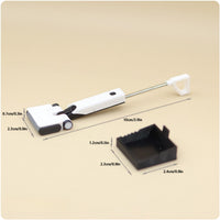 1:12 Scale Miniature Cleaning Machine with Base Tray Realistic Miniature Floor Cleaner Detailed Dollhouse Vacuum Cleaner Mini for Hobbyists, Diorama, Photography Prop