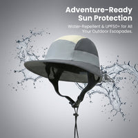 Waterproof Hat for Women and Bucket Rain for Fishing Beach, Wide Brim Summer for Outdoor Activities, Unisex Gray Beige