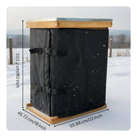 Beehive Insulation Wrap Snow Resistant Bee Colony Enclosure Winter Cover Oxford Material Insulated Colony Cover for Beekeepers